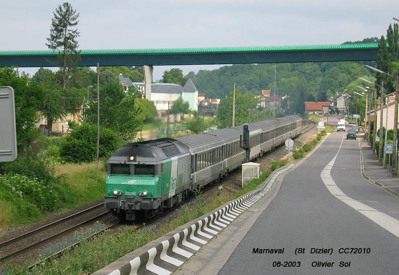 Train Corail Reims - Dijon à Marnaval