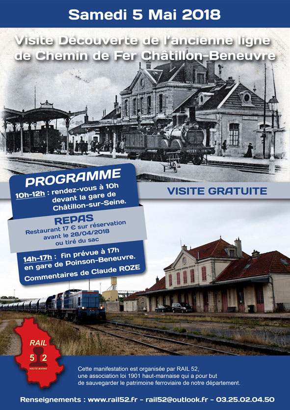 Ligne de ChâtillonsurSeine à Poinson Beneuvre (05/05/18